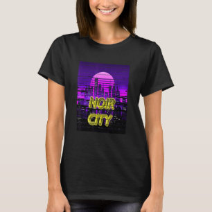 Camiseta Vaporwave Noir City 80 Ciencia de futuros jugadore