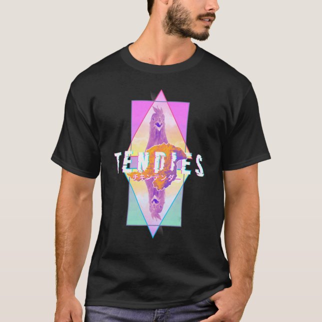Camiseta Vaporwave tensa pollos tensa Kanji G japonés (Anverso)