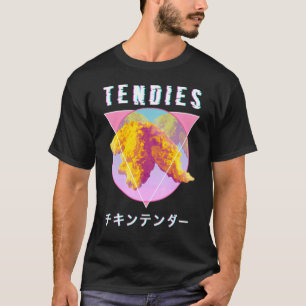 Camiseta Vaporwave tensa pollos tensa Kanji G japonés