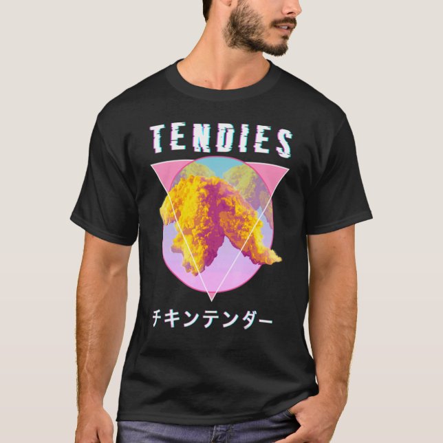 Camiseta Vaporwave tensa pollos tensa Kanji G japonés (Anverso)