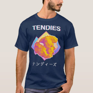 Camiseta Vaporwave tensa pollos tensa kanji japonés 