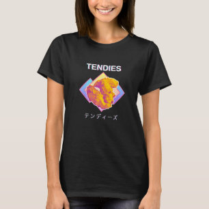 Camiseta Vaporwave tensa pollos tensa kanji japonés