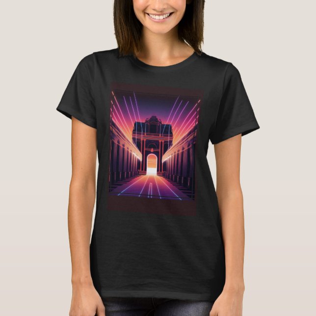 Camiseta Vaporwave Versailles France Retro 80 (Anverso)