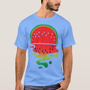 Camiseta Vaporwave Watermelon Fruit Hola Verano Vegetariano