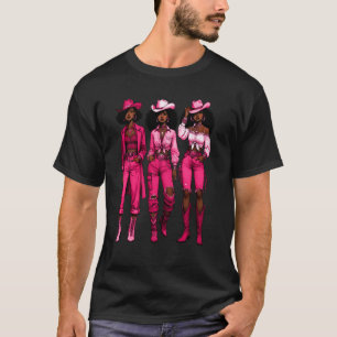 Camiseta Vaqueira Rodeo Occidental Melanina Juneteenth Hist