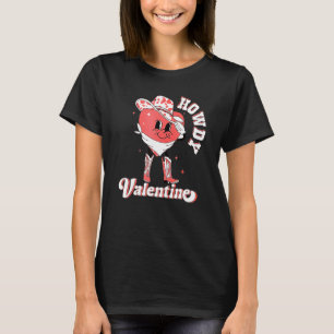 Camiseta Vaqueira Rosa del Día de San Valentín Retro Occide