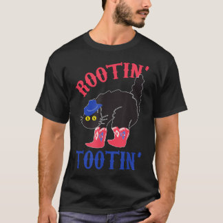 Camiseta Vaqueiro Gato Divertido Con Raíces Y Disparates