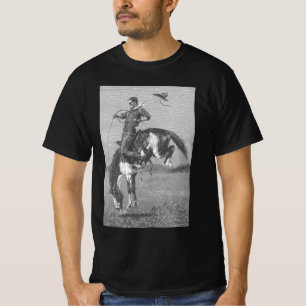 Camiseta Vaqueiros de Rodeo Antiguos, Potro Salvaje de Remi