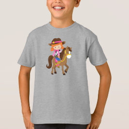 Camiseta Vaquera, alguacil, caballo, occidental, Naranja