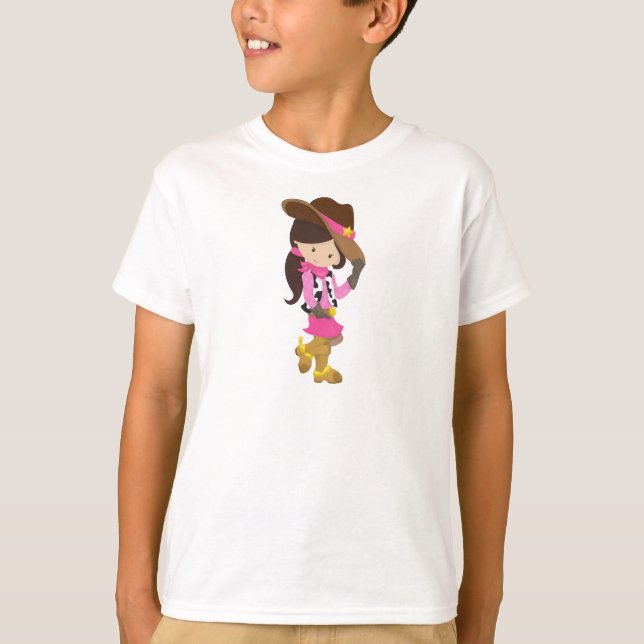 Camiseta Vaquera, alguacil, occidental, campestre, pelo par (Anverso)