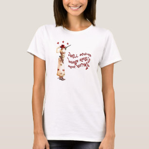 Camiseta Vaquera bien comportada del rebelde del gitano