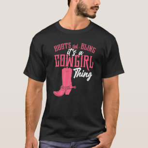Camiseta Vaquera brillo botas