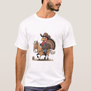 Camiseta Vaquera cocida occidental turca de acción de graci