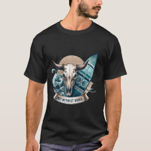 Camiseta Vaquera Costera No Es Mi Primer Surfista De Rodeo 