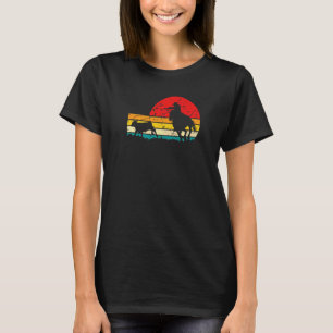 Camiseta Vaquera de Roping Separada Gráfico Retro Rodeo Ter