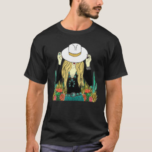 Camiseta Vaquera del oeste sureño punch con cactus Howdy