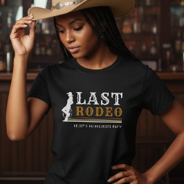 Camiseta Vaquera del Último Rodeo de Despedida de Soltera M