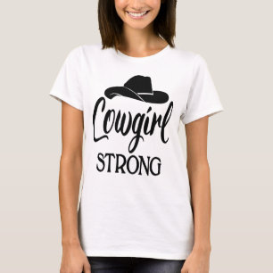 Camiseta Vaquera descarada Sombrero de vaquero fuerte Baile