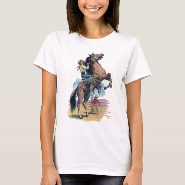 Camiseta Vaquera en caballo (Anverso)