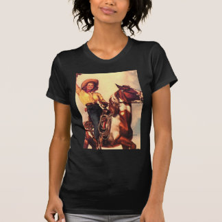 Camiseta Vaquera en su caballo