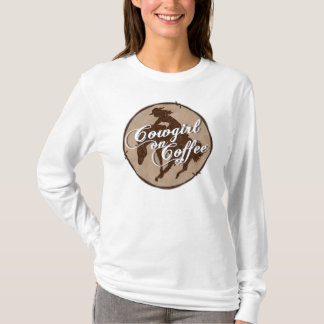 Camiseta Vaquera en sudadera con capucha del café