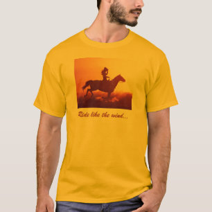 Camiseta Vaquera en un caballo