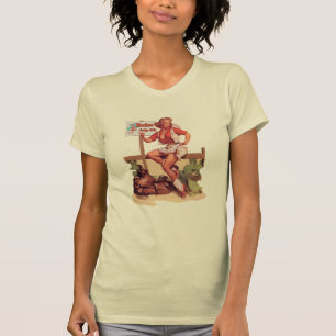 Camiseta Vaquera Hitchin del rodeo del vintage un paseo al