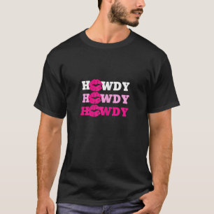 Camiseta Vaquera Howdy Mujeres Chicas Rodeo Sureño Texas Oe