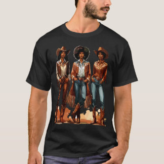Camiseta Vaquera Negra Rodeo Melanina
