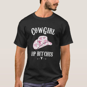 Camiseta Vaquera Occidental Femenina Yeehaw Hippie Boho Vac