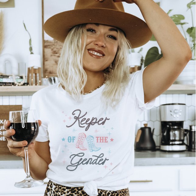 Camiseta Vaquera occidental que se preocupa por la revelaci (Western Gender Reveal)