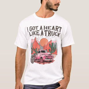 Camiseta Vaquera Occidental Sunset Tengo Un Corazón Como Un