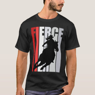 Camiseta Vaquera Púrpura Fierce Motivacional Tema Occidenta