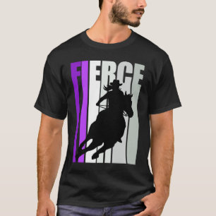 Camiseta Vaquera Púrpura Fierce Motivacional Tema Western S
