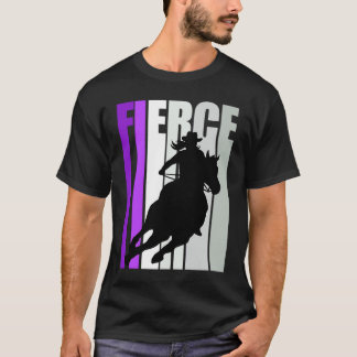 Camiseta Vaquera Púrpura Fierce Motivacional Tema Western S