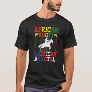 Camiseta Vaquera Raíces Africanas Botas Americanas Rodeo Pa