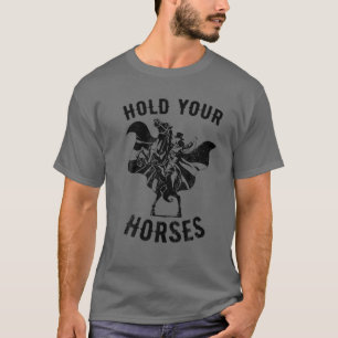 Camiseta Vaquera Retro Con Tu Caballo En El País Occidental