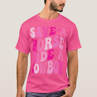 Camiseta Vaquera Salva A Un Caballo En Un Rodeo De Vaquero 