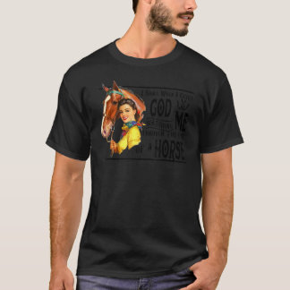 Camiseta Vaquera Sonrío cuando atrapo a Dios viendo Western
