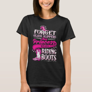 Camiseta Vaquera Vaquera Botas de montar Vaqueras