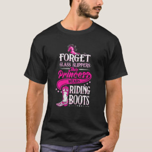 Camiseta Vaquera Vaquera Divertida Botas de Montar Vaqueras