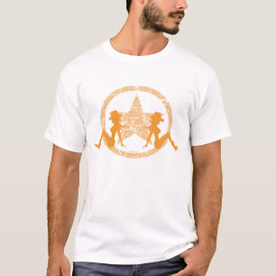 Camiseta Vaqueras de la aleta del fango anaranjadas