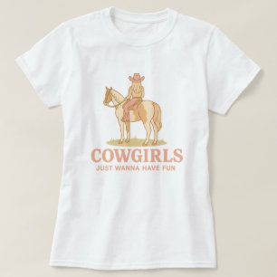 Camiseta Vaqueras Divertidas Solo Quieren Divertirse Viaje