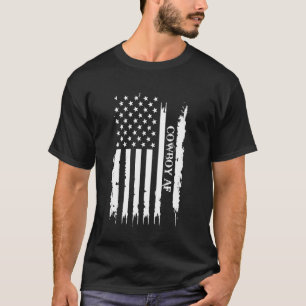 Camiseta Vaquero AF Estados Unidos Desgastado con bandera d
