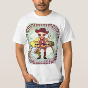 Camiseta Vaquero alienígena de ciencia ficción