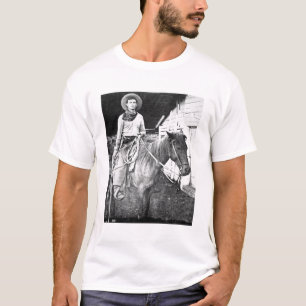 Camiseta Vaquero americano en Kansas, c.1880 (foto de b/w)