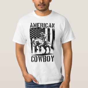 Camiseta Vaquero Americano Patriótico