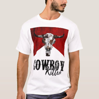 Camiseta Vaquero asesino de vaqueros de vaca retro para el