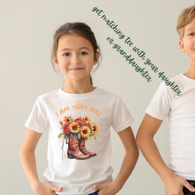 Camiseta vaquero bebé girasoles del sur (Subido por el creador)