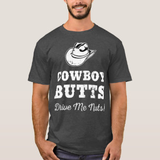 Camiseta Vaquero Butts me empuja a las nueces Texas Western